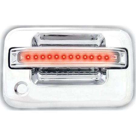 IPCW IPCW FLR04CF Ford F150; F250 Ld 2004 - 2008 LED Door Handle; Front; Chrome Red Led; Clear Lens 2Ps. Per Set FLR04CF